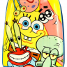 Детский чемодан Atma kids Sponge Bob 099-99 18 дюймов желтый