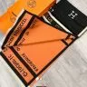 Палантин женский Hermes HR002 оранжево-черный