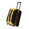 Дорожная сумка чемодан на колесах Akubens АК2040 черная с желтым