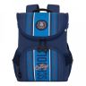 Рюкзак школьный Grizzly RAn-083-6 синий - оранжевый (Gr27602)