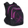 Рюкзак школьный Grizzly RG-161-2 черный - сиреневый (Gr28002)