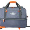Дорожная сумка на колесах TsV 443.20 серо-оранжевая