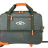 Дорожная сумка на колесах TsV 443.20 хаки с оранжевым