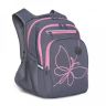 Рюкзак школьный Grizzly RG-161-2 серый - розовый (Gr28004)