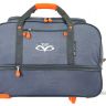 Дорожная сумка на колесах TsV 442.20 серо-оранжевая