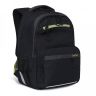 Рюкзак школьный Grizzly RB-154-3 черный - салатовый (Gr28007)