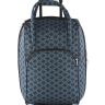Дорожная сумка (мягкий чемодан) на колесах Akubens АК2050 синие квадраты