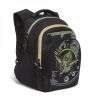 Рюкзак школьный Grizzly RB-150-1 черный - хаки (Gr27815)