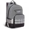 Рюкзак школьный Grizzly RB-155-1 серый - черный (Gr28017)