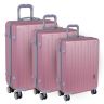Комплект чемоданов Polar РА119-3 розовый (Pl26920)