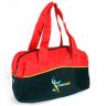 Спортивная сумка Capline 40 Fitnesssport черная с красным