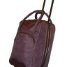 Дорожная сумка (мягкий чемодан) на колесах Akubens АК2050 темно-коричневая