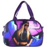 Спортивная сумка Capline 27 фиолетовая с девушкой