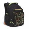 Рюкзак школьный Grizzly RB-150-2 черный - оранжевый (Gr27837)