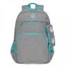 Рюкзак школьный Grizzly RG-164-3 серый (Gr28037)