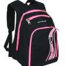 Школьный рюкзак Rise М-254 черный с розовым
