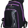 Школьный рюкзак Rise М-254 черный с фиолетовым
