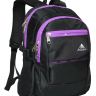 Школьный рюкзак Rise М-256 черный с фиолетовым