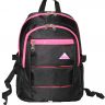 Школьный рюкзак Rise М-256 черный с розовым