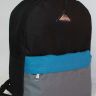 Рюкзак Rise М-259 черный с голубым и серым