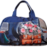 Спортивная сумка Capline 9 синяя с цветами