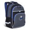 Рюкзак школьный Grizzly RB-157-3 черный - синий (Gr27962)