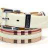 Женский ремень Burberry BRB40W101 белый 