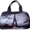Спортивная сумка Capline 9 черная с Парижем
