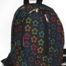 Детский рюкзак Rise М-131д черный со звездами