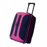 Дорожная сумка чемодан на колесах Akubens АК2040 фиолетовая с розовым
